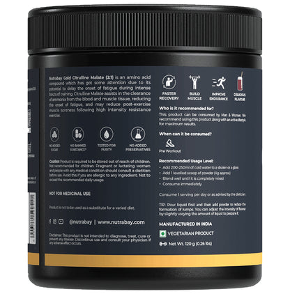Nutrabay Gold Citrulline Malate Powder Cola