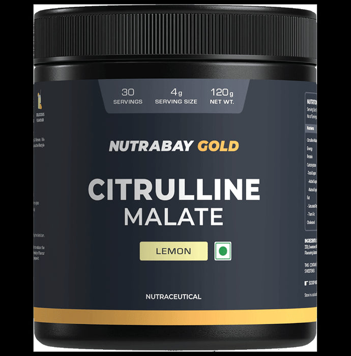 Nutrabay Gold Citrulline Malate Powder Lemon - Classic Derma