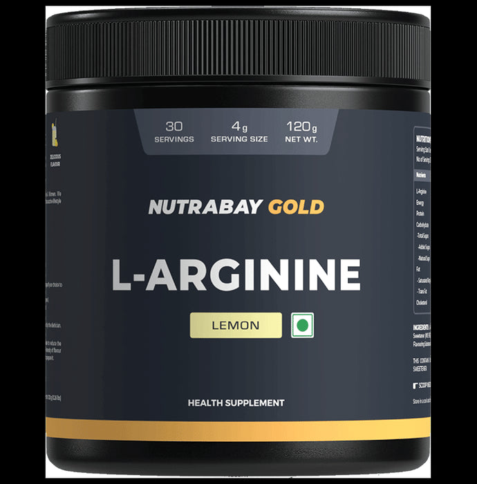 Nutrabay Gold L-Arginine Powder Lemon - Classic Derma