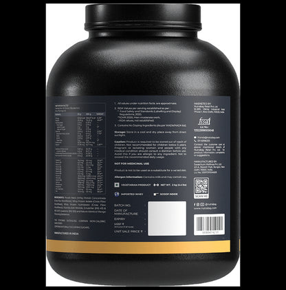 Nutrabay Gold Tri-Blend Whey Protein for Muscle Recovery & Immunity | No Added Sugar | Flavour Powder Mango Milkshake