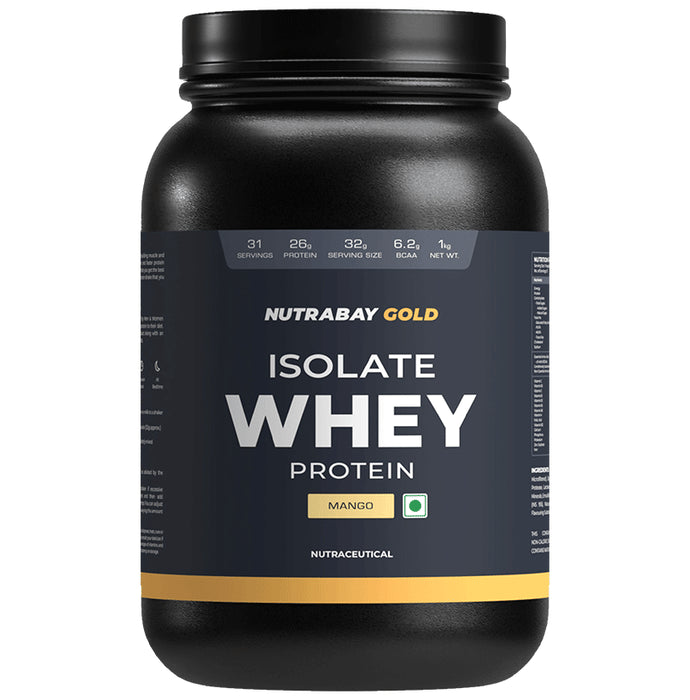 Nutrabay Isolate Whey Protein Powder Mango - Classic Derma