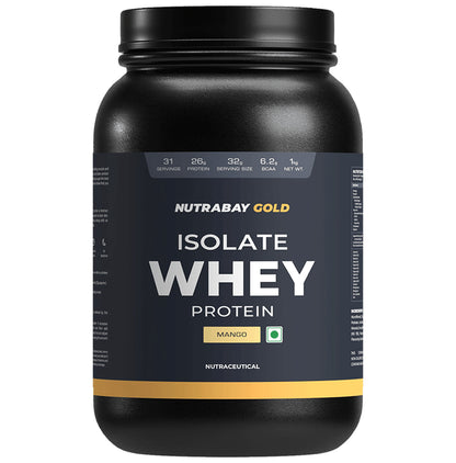 Nutrabay Isolate Whey Protein Powder Mango - Classic Derma