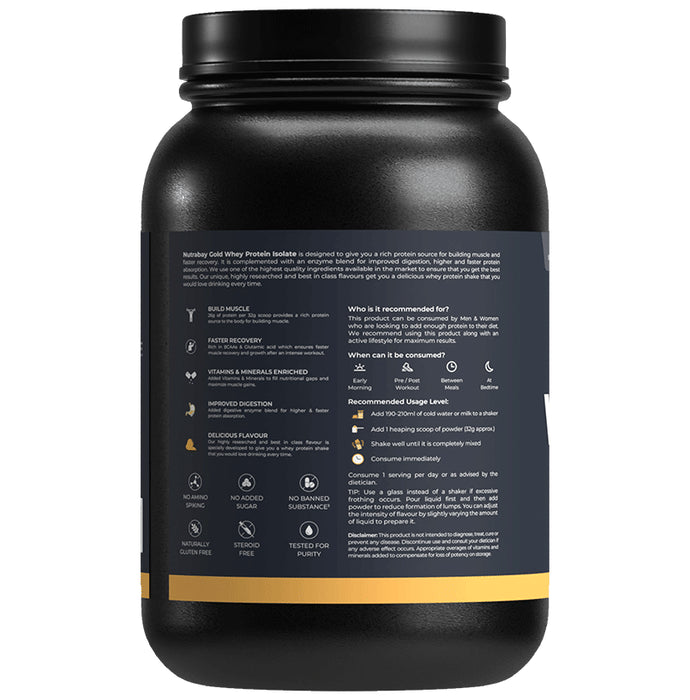 Nutrabay Isolate Whey Protein Powder Mango