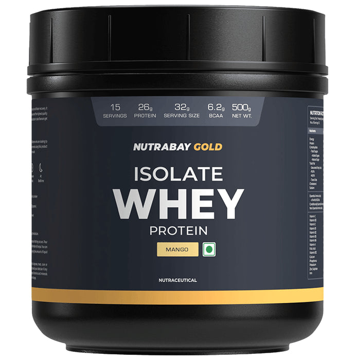 Nutrabay Isolate Whey Protein Powder Mango - Classic Derma
