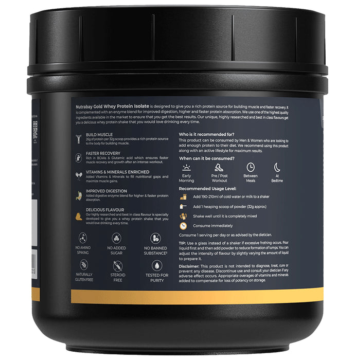 Nutrabay Isolate Whey Protein Powder Mango