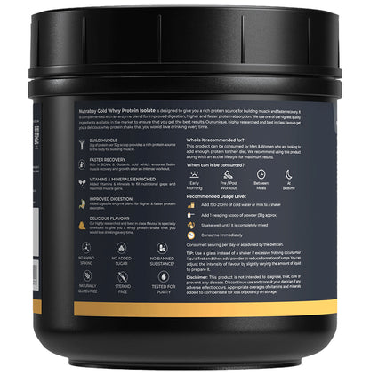 Nutrabay Isolate Whey Protein Powder Mango
