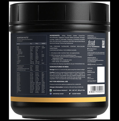 Nutrabay Isolate Whey Protein Powder Mango