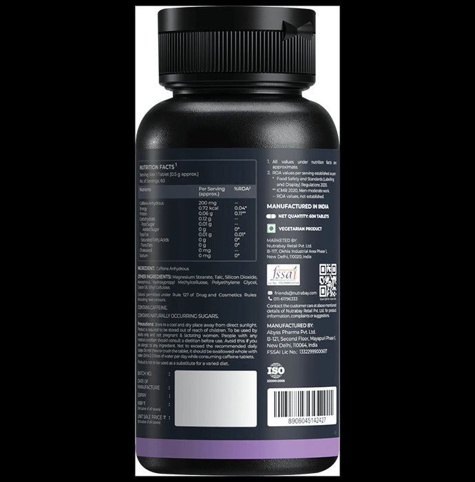 Nutrabay Potent Caffeine Tablet