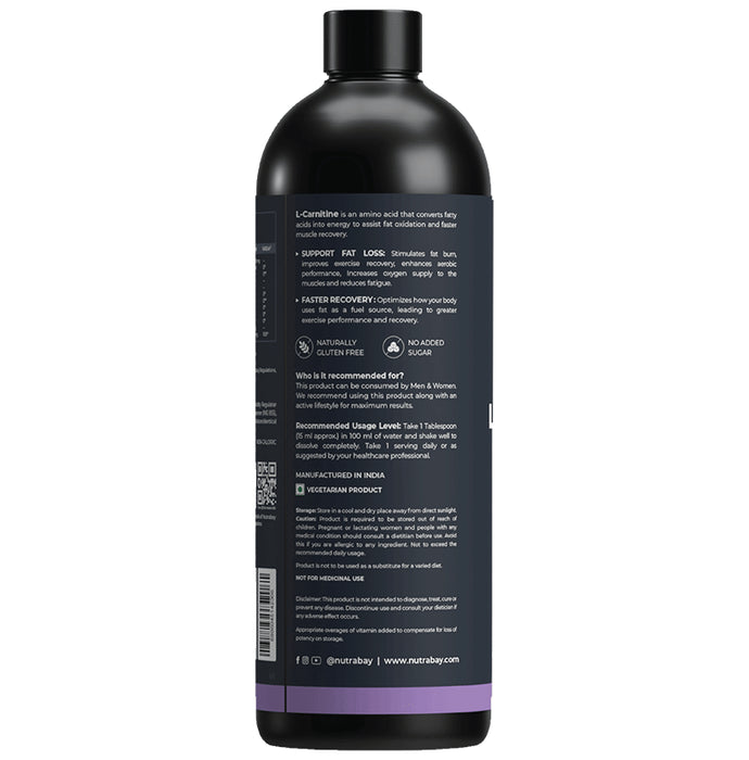 Nutrabay Pro Liquid L-Carnitine + Vitamin B5 Lemon