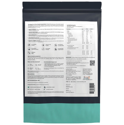 Nutrabay Pure Whey Protein Concentrate for Muscle Recovery & Immunity | No Added Sugar | Unflavoured