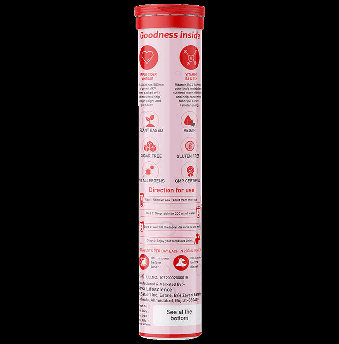 NutraChoice Apple Cider Vinegar Effervescent Tablet with the Mother (15 Each)