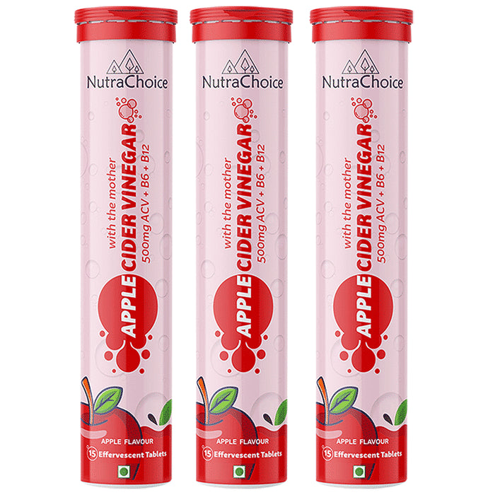 NutraChoice Apple Cider Vinegar Effervescent Tablet with the Mother (15 Each) - Classic Derma