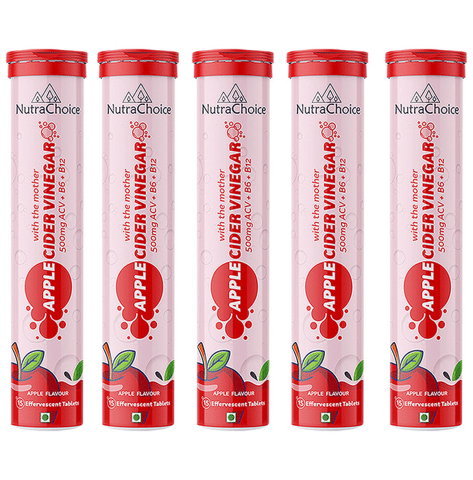 NutraChoice Apple Cider Vinegar Effervescent Tablet with the Mother (15 Each) - Classic Derma