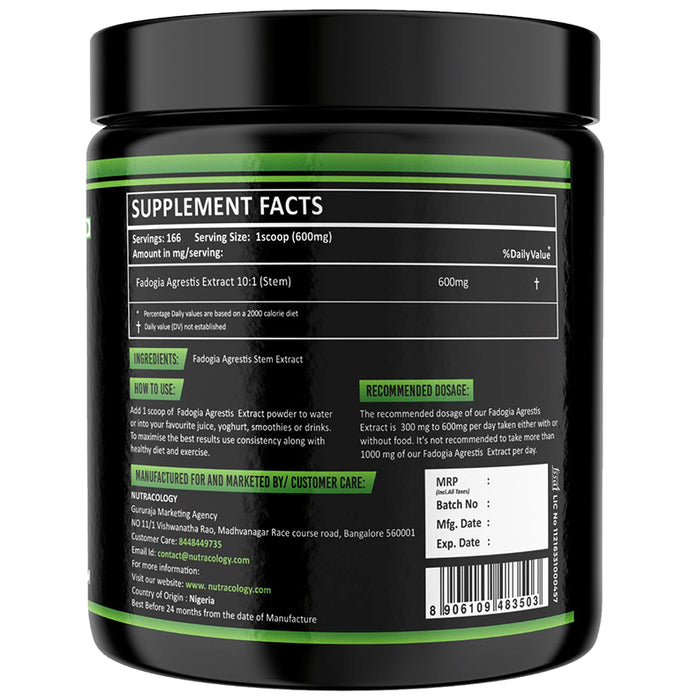 Nutracology Fadogia Agrestis 10:1 Extract Powder