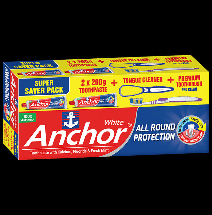 Anchor White Toothpaste Kit - Classic Derma