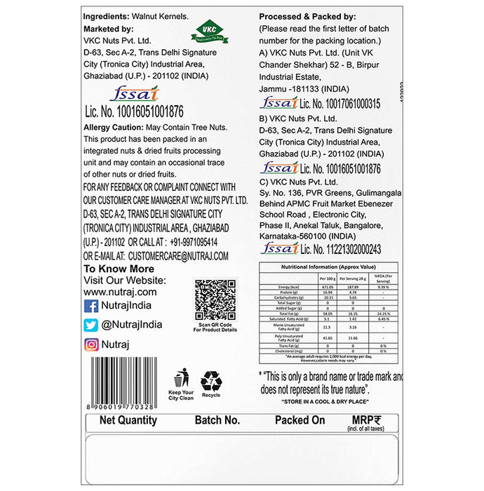 Nutraj California Walnut Kernels