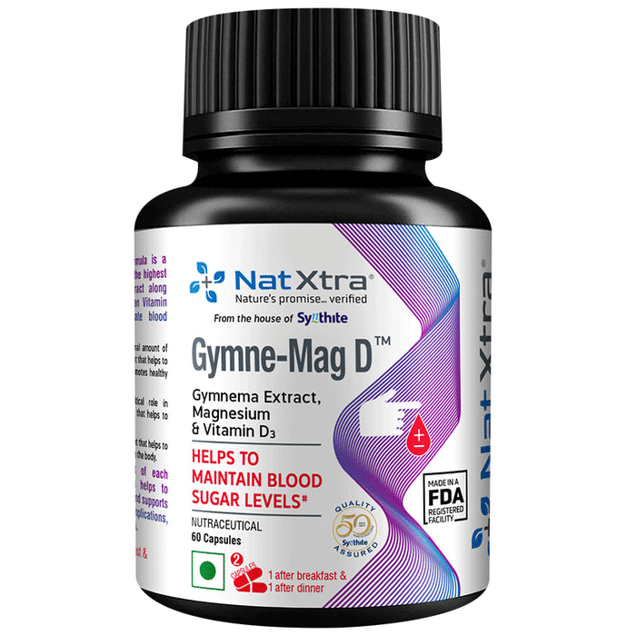 NatXtra Gymne-Mag D Blood Sugar Control Capsule | Diabetes Care Supplement - Classic Derma