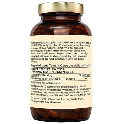 Nutraliebe Nattokinase 200mg (4000 FU) Capsule