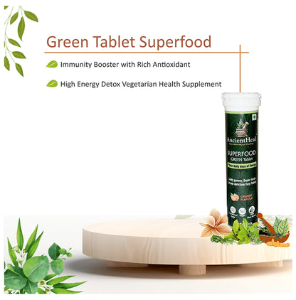 AncientHeal Super Food Green Tablet Orange