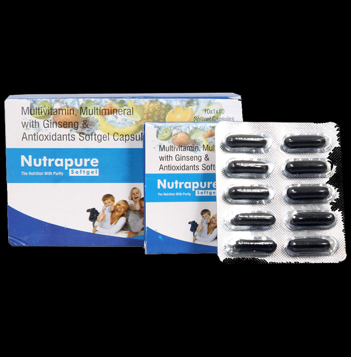 Nutrapure Multivitamin, Multimineral with Ginseng & Antioxidants Softgel Capsule (10 Each) - Classic Derma