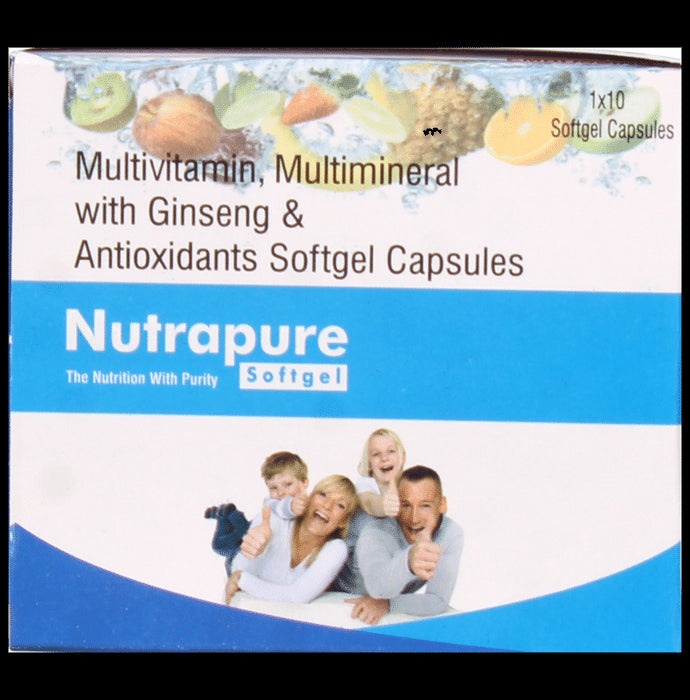 Nutrapure Multivitamin, Multimineral with Ginseng & Antioxidants Softgel Capsule (10 Each) - Classic Derma