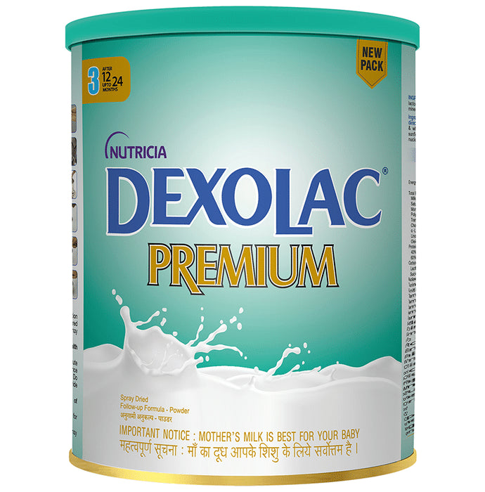 Dexolac Premium 3 Follow-Up Formula | For Immunity, Brain Development, Bones & Digestion | Powder - Classic Derma