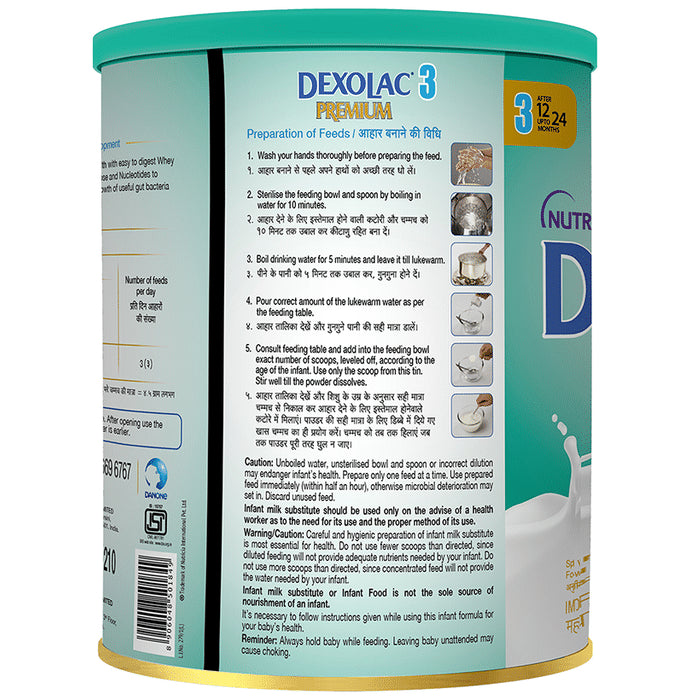 Dexolac Premium 3 Follow-Up Formula | For Immunity, Brain Development, Bones & Digestion | Powder