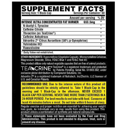 Nutrex Research Lipo 6 Black Intense Ultra Concentrate Capsule