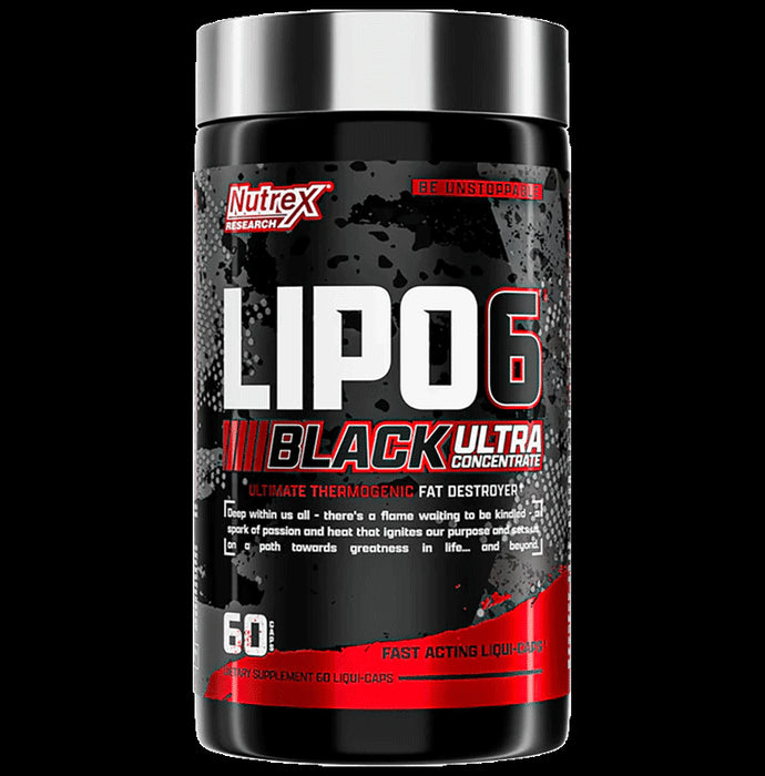 Nutrex Research Lipo 6 Black Ultra Concentrate for Fat Metabolism | Liquid Capsule - Classic Derma