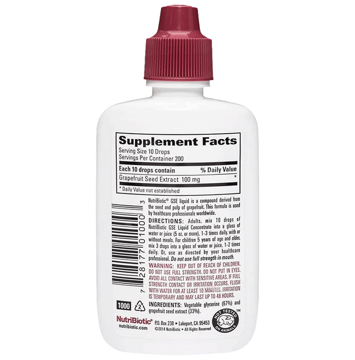 NutriBiotic GrapeFruit Seed Extract Liquid Concentrate