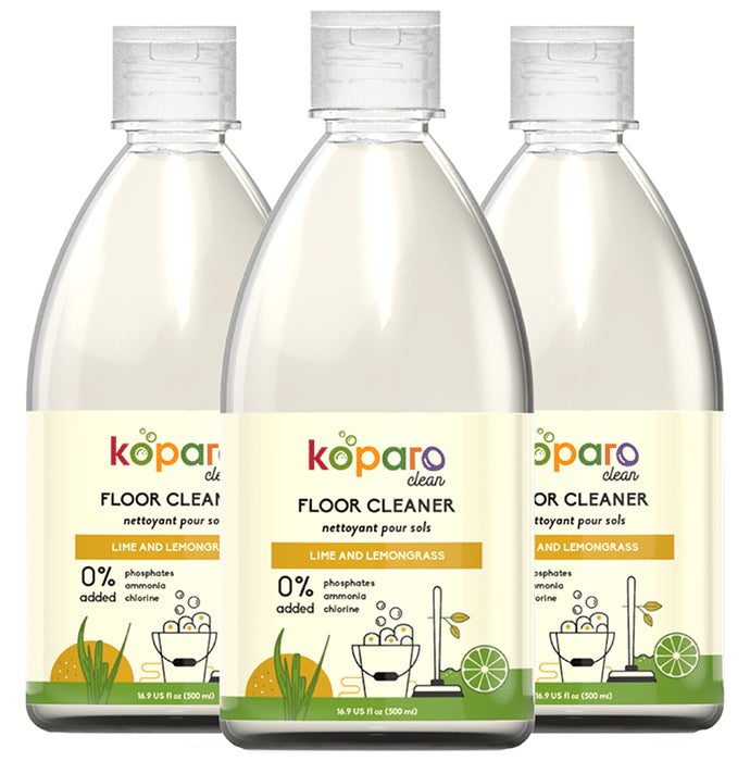 Koparo Lime & Lemongrass Floor Cleaner (500ml Each) - Classic Derma