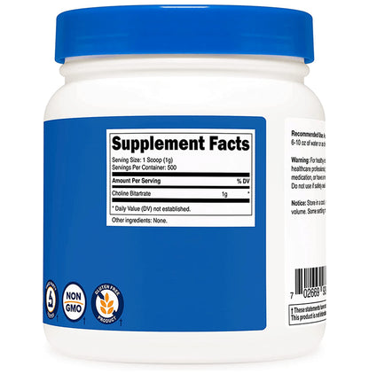 Nutricost Choline Bitartrate Powder