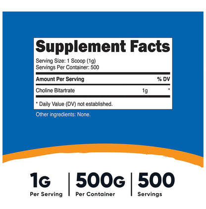 Nutricost Choline Bitartrate Powder