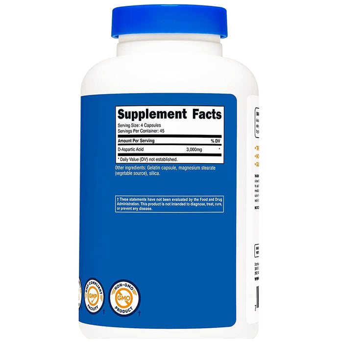 Nutricost D-Aspartic Acid 3000mg Capsule