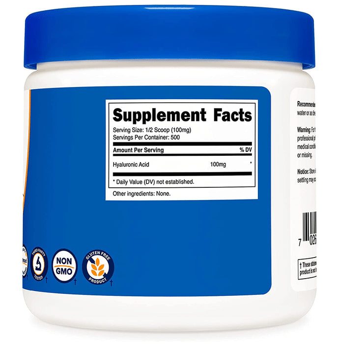 Nutricost Hyaluronic Acid 100mg Powder