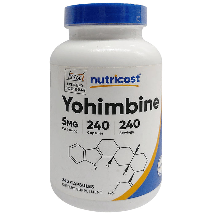 Nutricost Yohimbine 5mg Capsule - Classic Derma