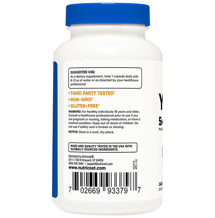 Nutricost Yohimbine 5mg Capsule