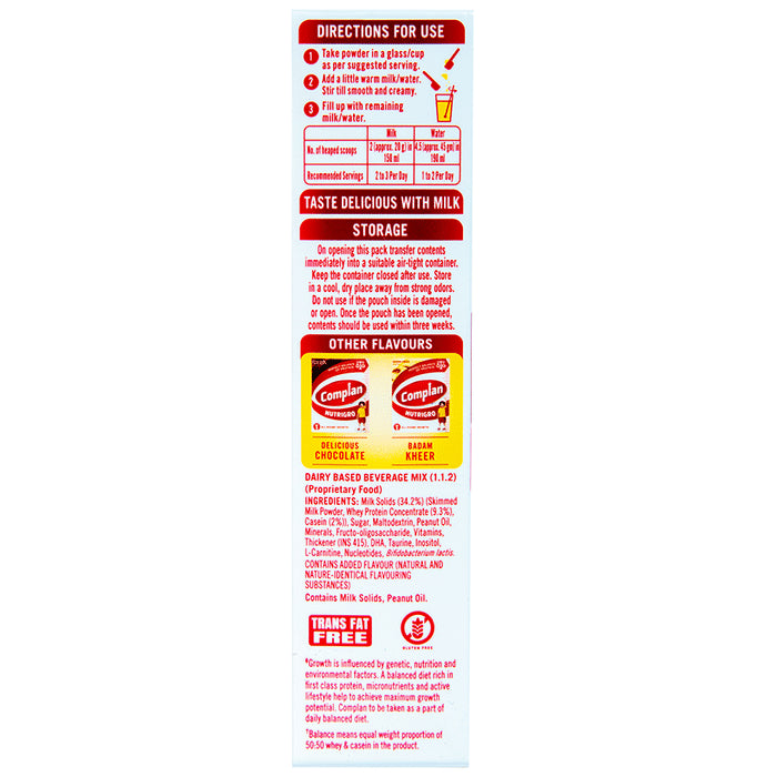 Nutrigro By Complan Protein| Flavour Creamy Vanilla