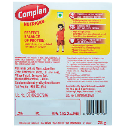 Nutrigro By Complan Protein| Flavour Delicious Chocolate