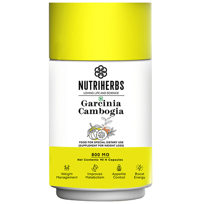 Nutriherbs Garcinia Cambogia Herbs 800mg (70% HCA) Veggie Capsule - Classic Derma