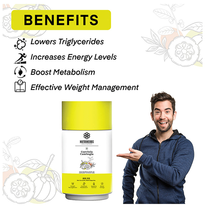 Nutriherbs Garcinia Cambogia Herbs 800mg (70% HCA) Veggie Capsule