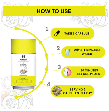 Nutriherbs Garcinia Cambogia Herbs 800mg (70% HCA) Veggie Capsule