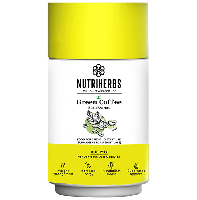 Nutriherbs Green Coffee Bean Herbs for Weight Management & Metabolism | Capsule - Classic Derma