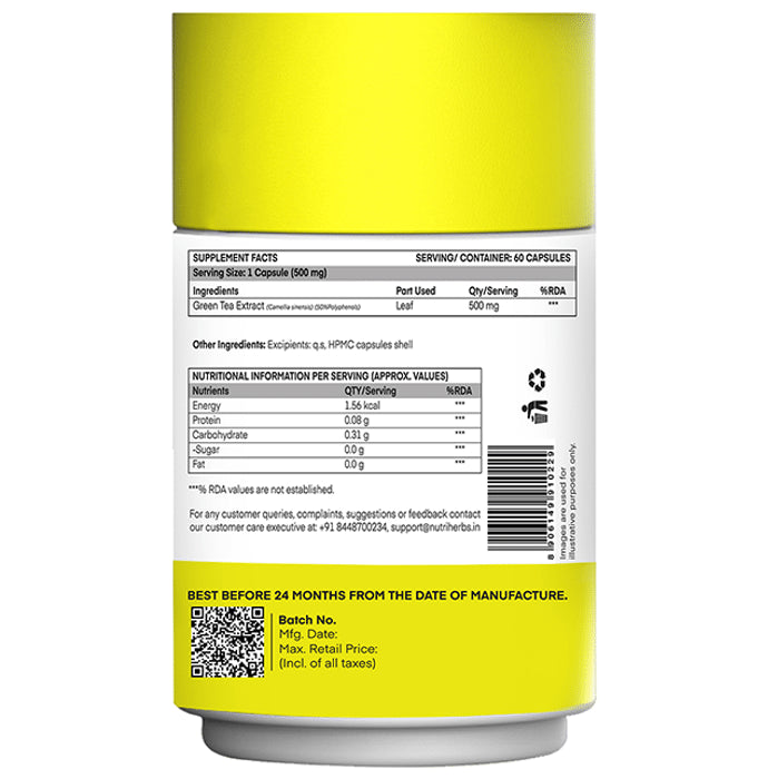 Nutriherbs Green Tea Herbs Capsule