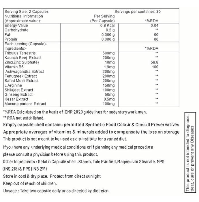 Nutrihood Testosterone Booster Capsule