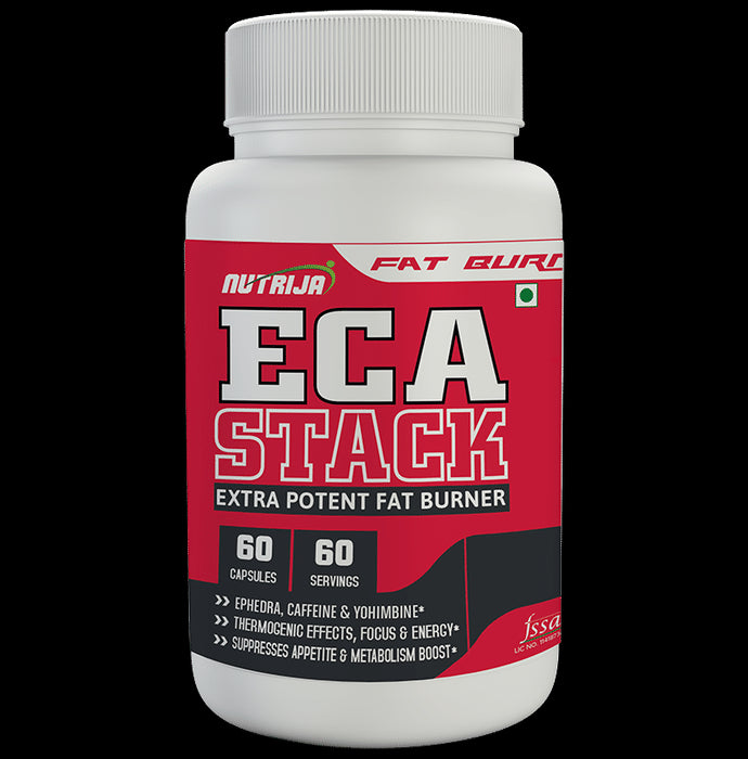 Nutrija Eca Stack Fat Burner Capsule | Controls Appetite & Boosts Metabolism - Classic Derma