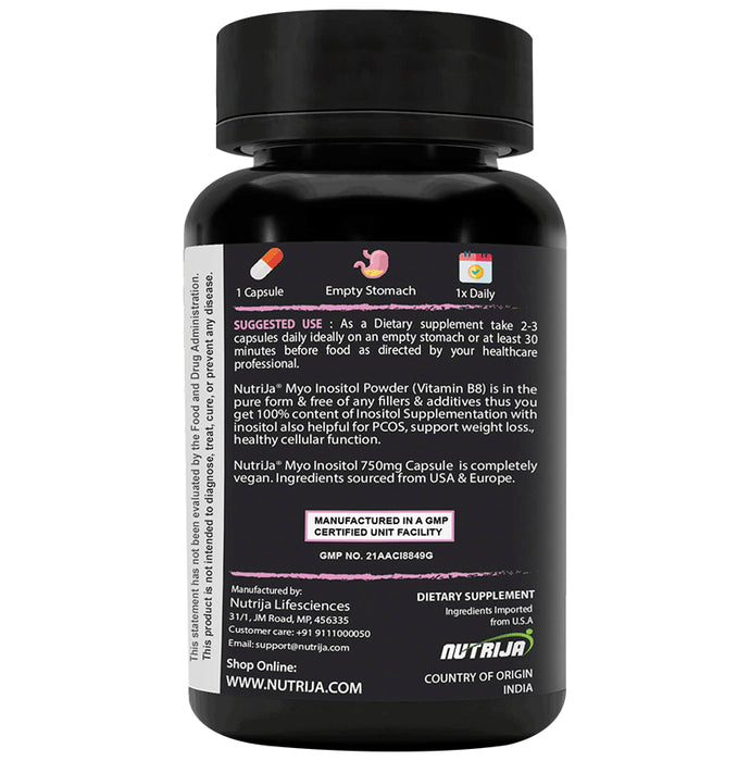Nutrija Inositol 750 mg Capsule
