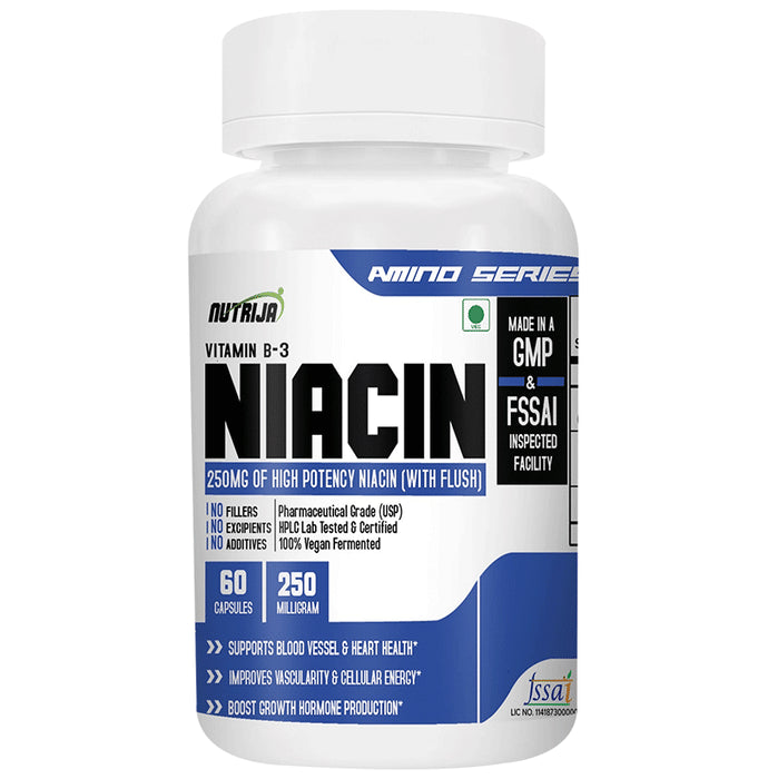 Nutrija Vitamin B3 Niacin 250mg Capsule - Classic Derma