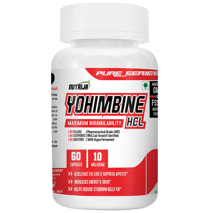 Nutrija Yohimbine HCL 10 MG Capsule - Classic Derma