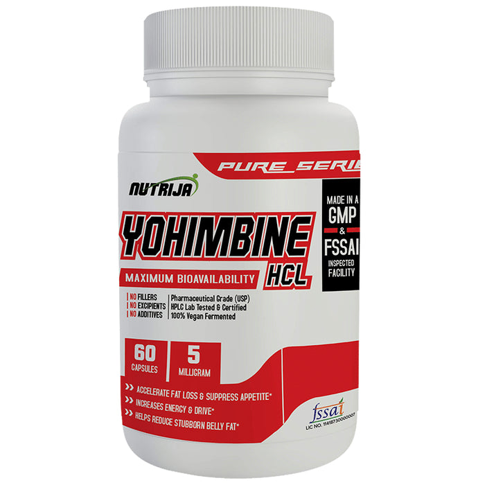 Nutrija Yohimbine HCL 5mg Capsule - Classic Derma